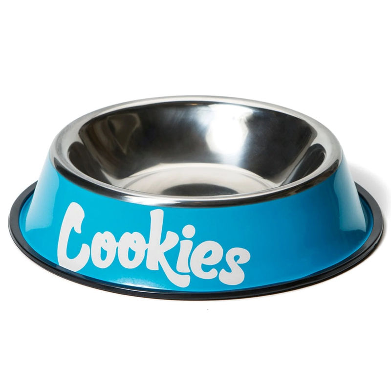 Cookies Original Logo Dog Bowl ? - Color:Blue
