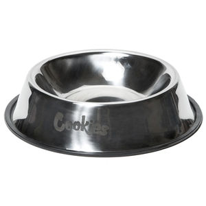 Cookies Original Logo Dog Bowl ? - Color:Stainless Steel