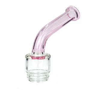 Prism Pipes Replacement Custom Bong Mouthpieces - Type:Bent Neck - Color:Pink Lemonade