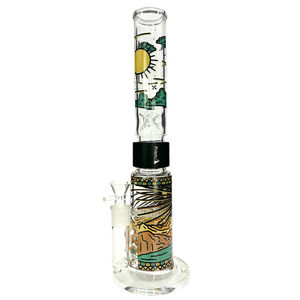 Prism Pipes 15” Desert Dream’n Honeycomb Perc Straight Tube Bong