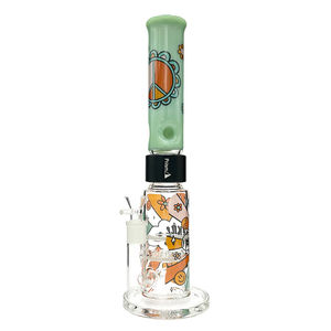 Prism Pipes 15” Flower Power Honeycomb Perc Straight Tube Bong
