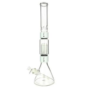 Prism Pipes 19” Tree Perc Beaker Bong - Color:White