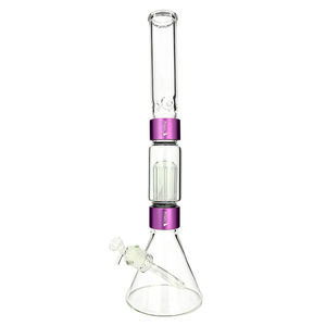 Prism Pipes 19” Tree Perc Beaker Bong - Color:Purple