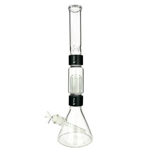 Prism Pipes 19” Tree Perc Beaker Bong - Color:Black