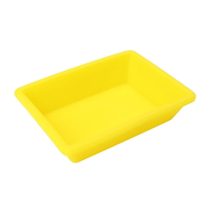NoGoo Mini Non-Stick Silicone Goo Dish - Color:Yellow