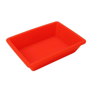 NoGoo Mini Non-Stick Silicone Goo Dish - Color:Red