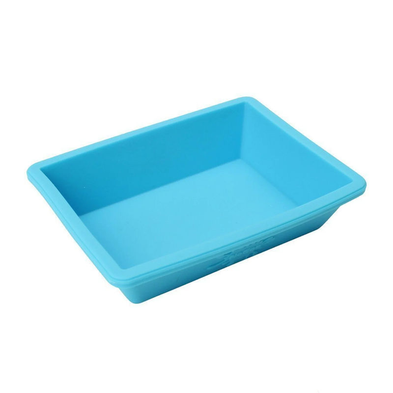 NoGoo Mini Non-Stick Silicone Goo Dish - Color:Blue