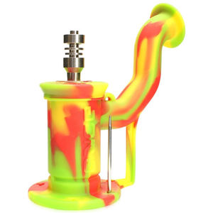 Eyce Indestructible Silicone Dab Rig 2.0 - Color:Rasta