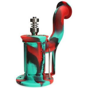 Eyce Indestructible Silicone Dab Rig 2.0 - Color:Coral Snake