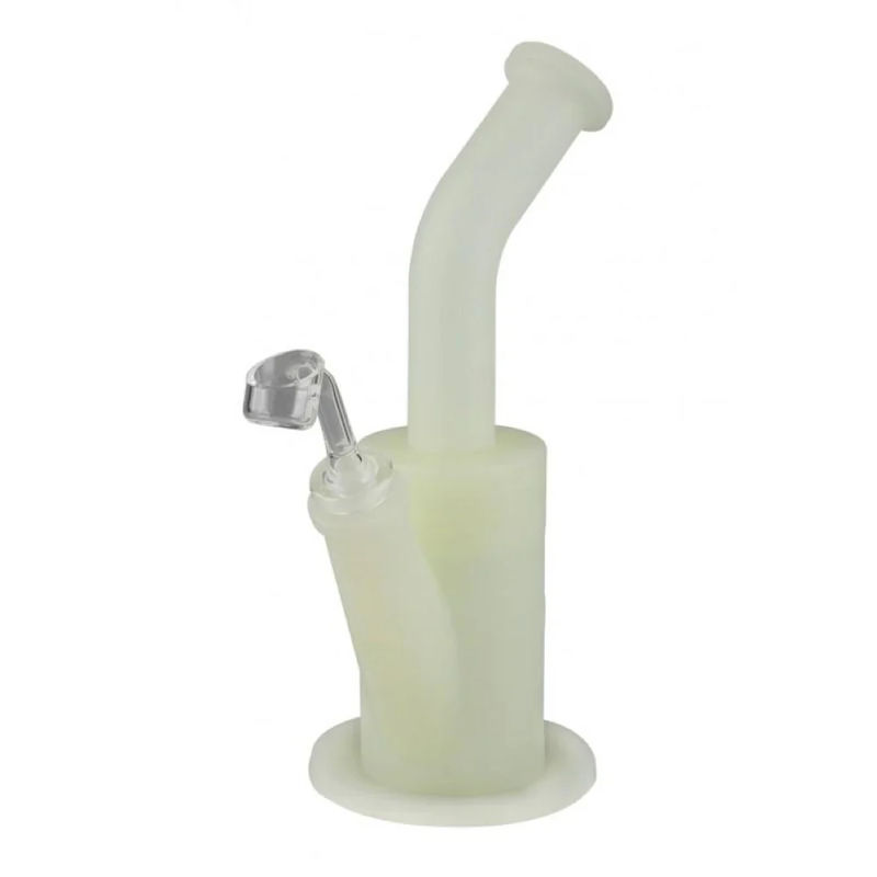 Pulsar 9” RIP Silicone Dab Rig - Color:Glow In The Dark