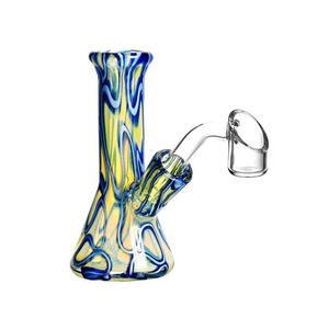 CaliConnected 4” Blue Rope Mini Beaker Rig