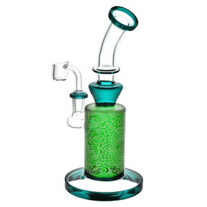 CaliConnected 9” Sacred Geometry Rig - Color:Green