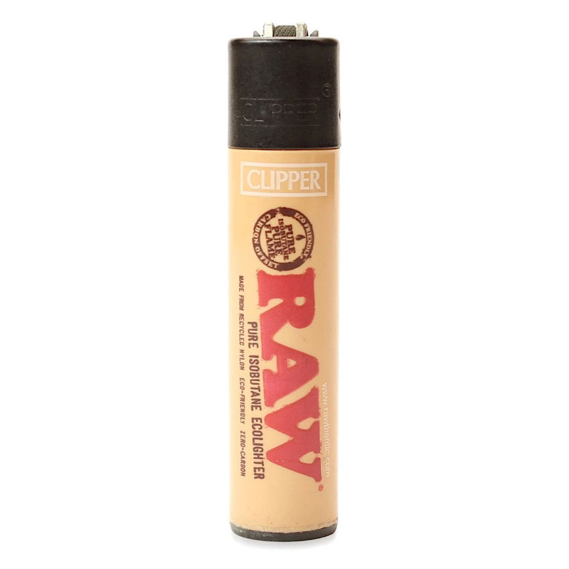 Raw® Refillable Clipper Lighter w. Integrated Poker ? - Quantity:Single