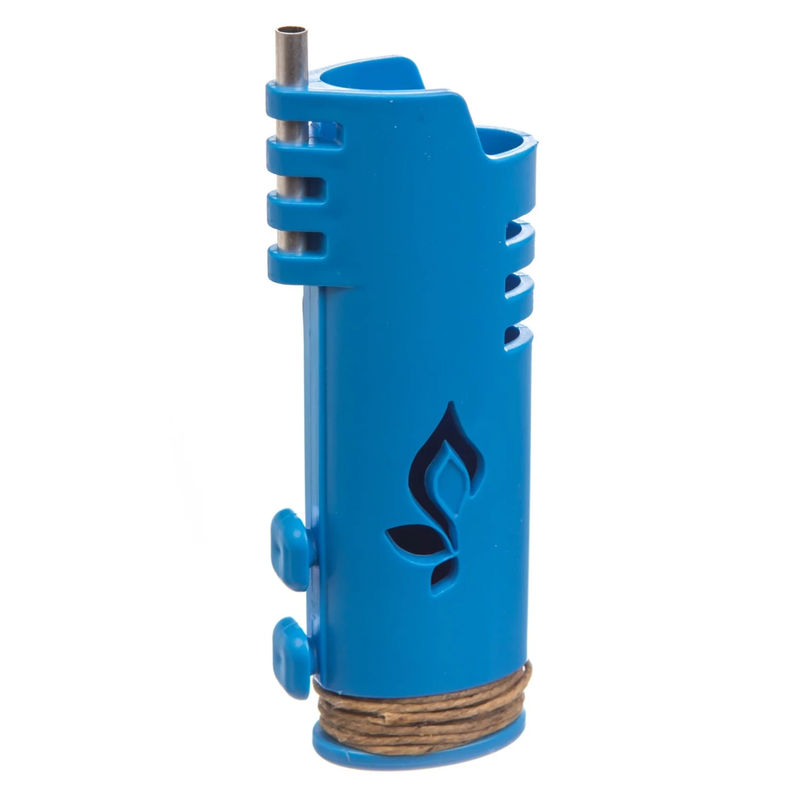 Hemplights Wrapper Hemp Wick Lighter Case - Color:Blue