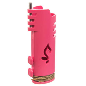 Hemplights Wrapper Hemp Wick Lighter Case - Color:Pink