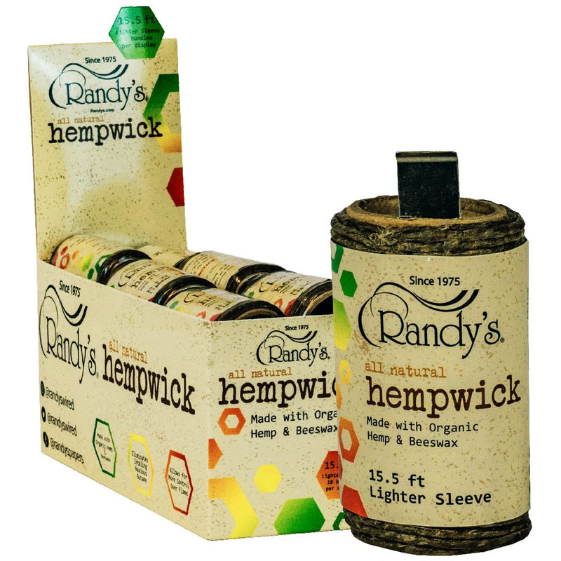 Randy’s Hemp Wick Lighter Sleeve - 15.5 ft Spool
