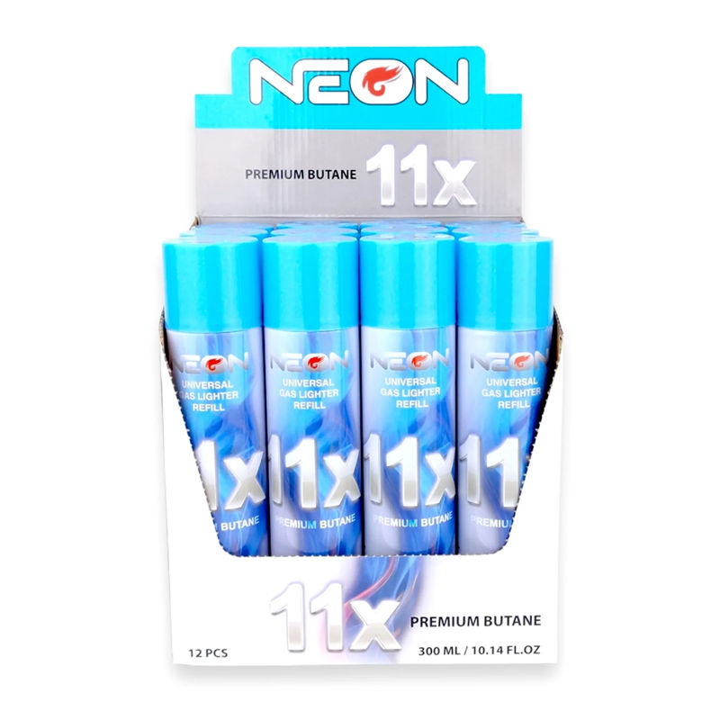 NEON 11X Premium Ultra Refined Butane Gas ⛽️ - Quantity:12-Pack