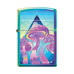 Pulsar x Zippo® Lighter - Multiple Designs! - Design:Melting Shrooms