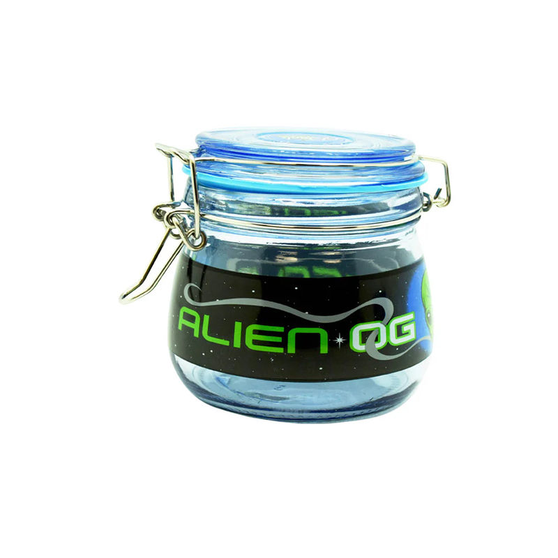Dank Tank Airtight Glass Storage Jar - Alien OG - Size:Small (150mL)