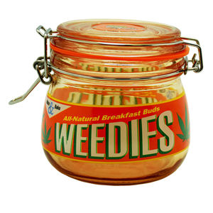 Dank Tank Airtight Glass Storage Jar - Weedies - Size:Large (500mL)