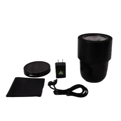 MasonBrite LED Magnifying Mason Jar (Version 3.0) - Color:Black