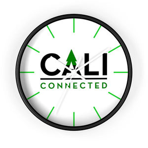 CaliConnected Wall clock - Size:10 in - Color:Black - Hands:White