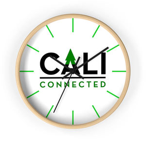 CaliConnected Wall clock - Size:10 in - Color:Wooden - Hands:Black
