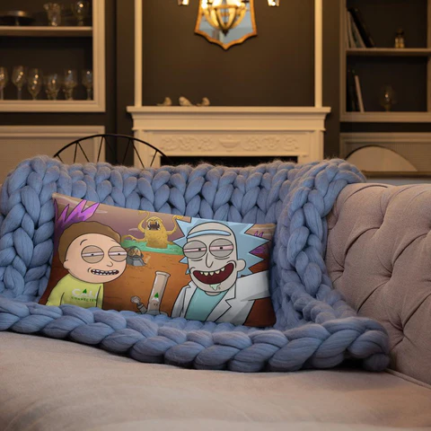 Rick & Morty Throw Pillow