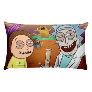 Rick & Morty “Space Beach” Throw Pillow