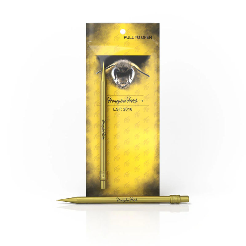 Honeybee Herb Titanium Dab Tools - Style:Pencil - Color:Gold - Size:.