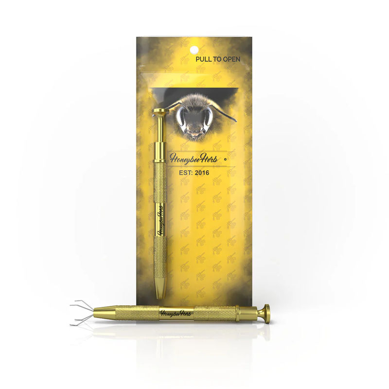 Honeybee Herb Stainless Steel Dab Tools - Style:Dab Claw - Color:Gold
