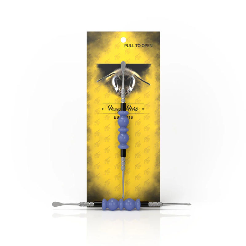 Honeybee Herb Glass Dab Tools - Style:Bliss - Color:Light-Blue