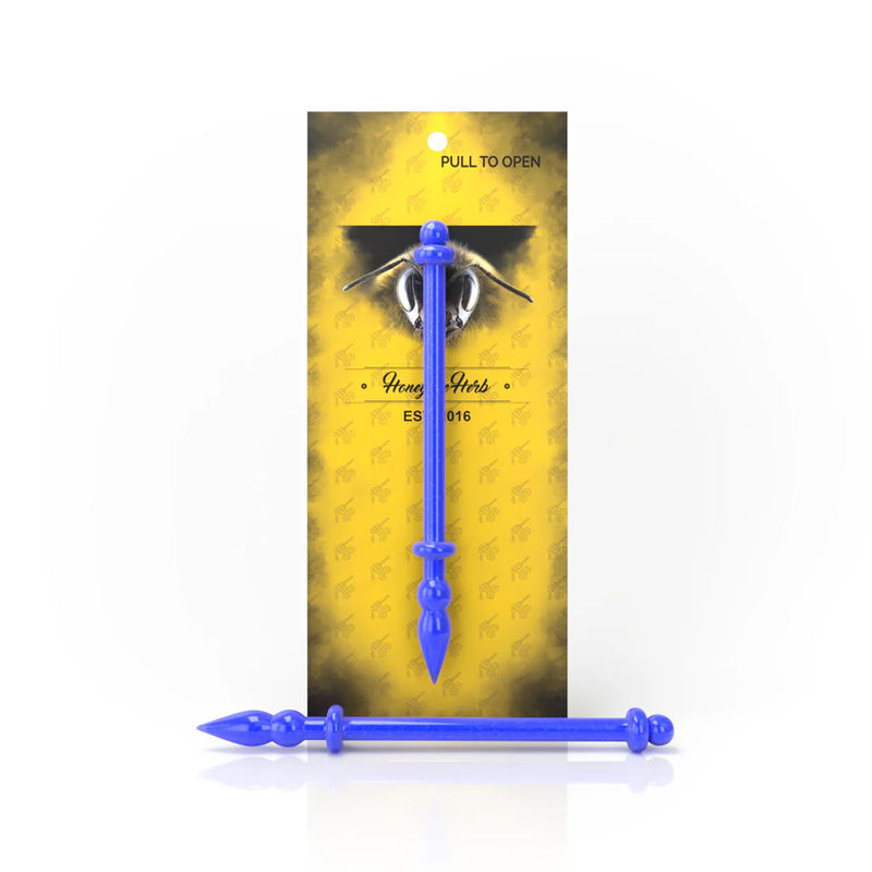 Honeybee Herb Glass Dab Tools - Style:Starlight Wand - Color:Purple