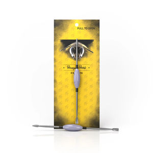 Honeybee Herb Glass Dab Tools - Style:Oval - Color:Purple