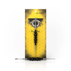 Honeybee Herb Glass Dab Tools - Style:Bliss - Color:Black
