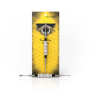 Honeybee Herb Glass Dab Tools - Style:Bliss - Color:White