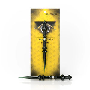 Honeybee Herb Glass Dab Tools - Style:Opal Galaxy Wand - Color:Green