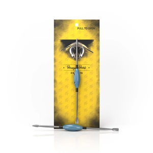 Honeybee Herb Glass Dab Tools - Style:Oval - Color:Blue