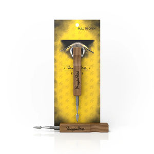 Honeybee Herb Dab Tools - Style:Wooden Handle - Color:Chestnut