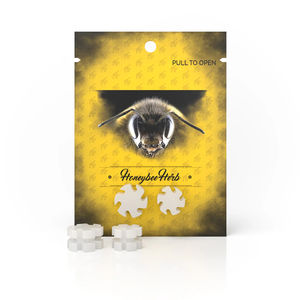 Honeybee Herb Quartz Inserts & Pearls - Style:2-Piece Opaque Dab Gears Set - Color:White