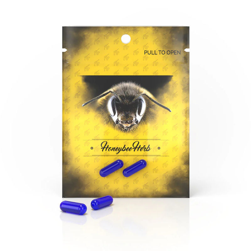 Honeybee Herb Quartz Inserts & Pearls - Style:2-Piece Honey Terp Pills - Color:Blue