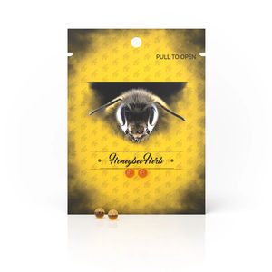 Honeybee Herb Quartz Inserts & Pearls - Style:2-Piece Honey Terp pearls (6mm) - Color:Orange