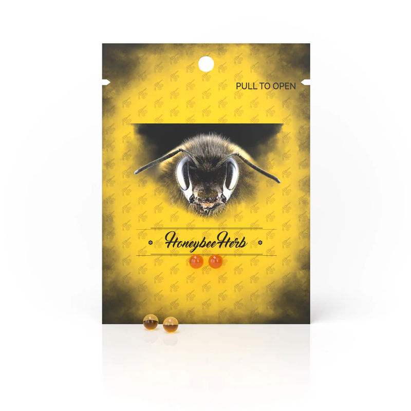 Honeybee Herb Quartz Inserts & Pearls - Style:2-Piece Honey Terp pearls (6mm) - Color:Orange