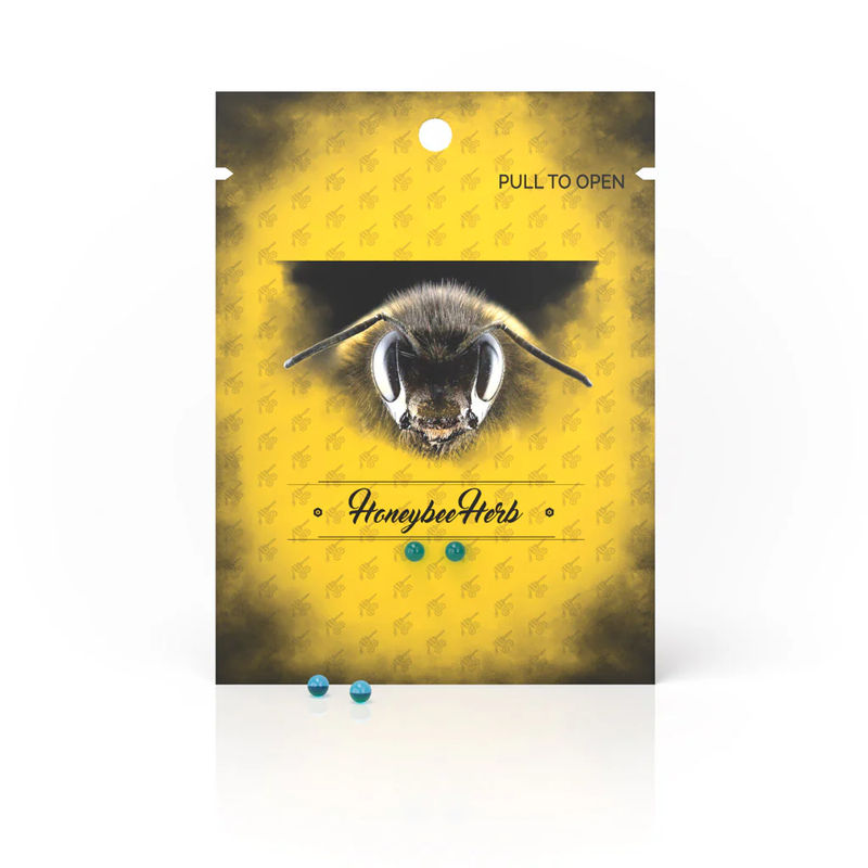 Honeybee Herb Quartz Inserts & Pearls - Style:2-Piece Honey Terp pearls (4mm) - Color:Light Blue