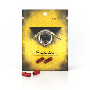 Honeybee Herb Quartz Inserts & Pearls - Style:2-Piece Honey Terp Pills - Color:Ruby