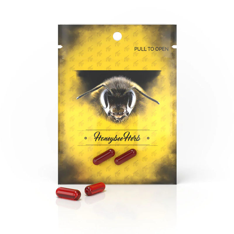 Honeybee Herb Quartz Inserts & Pearls - Style:2-Piece Honey Terp Pills - Color:Ruby