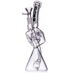 Daze Glass 10" Cube Perc Beaker Bong
