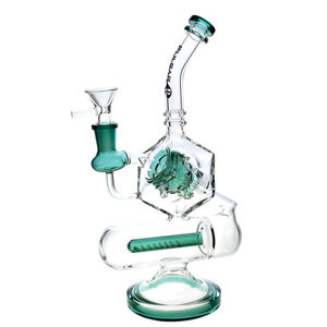 Pulsar 10.5” Pandora’s Box Bong - Color:Teal
