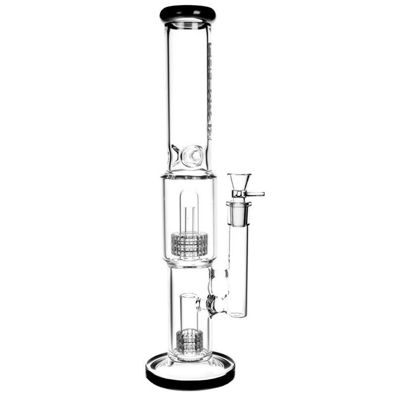 Pulsar 16.5” Double Stereo Matrix Perc Bong - Color:Black