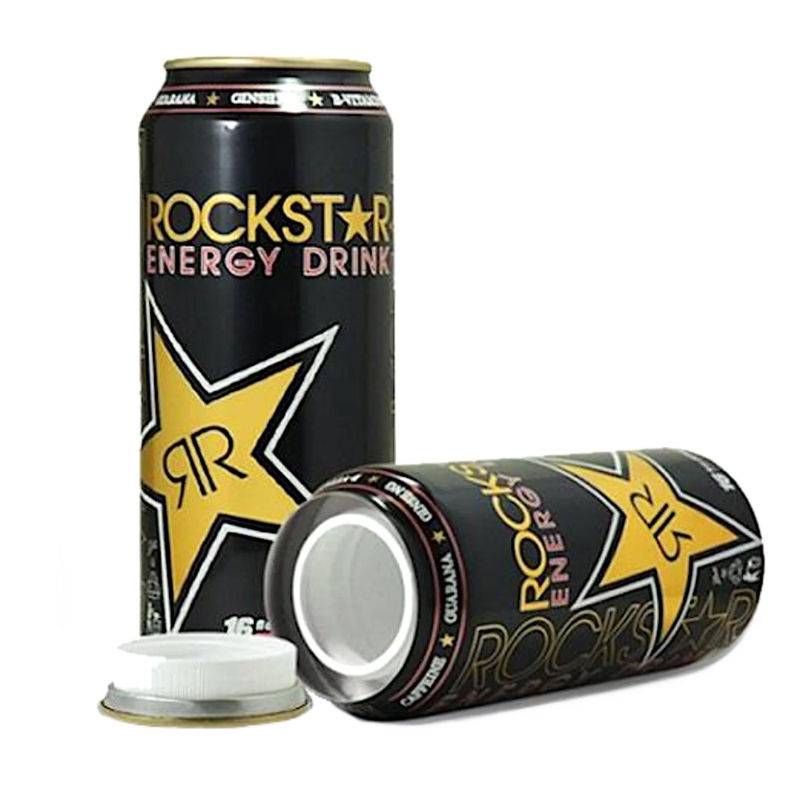 Rockstar Energy Drink Stash Can Diversion Safe - Color:Original (Black)